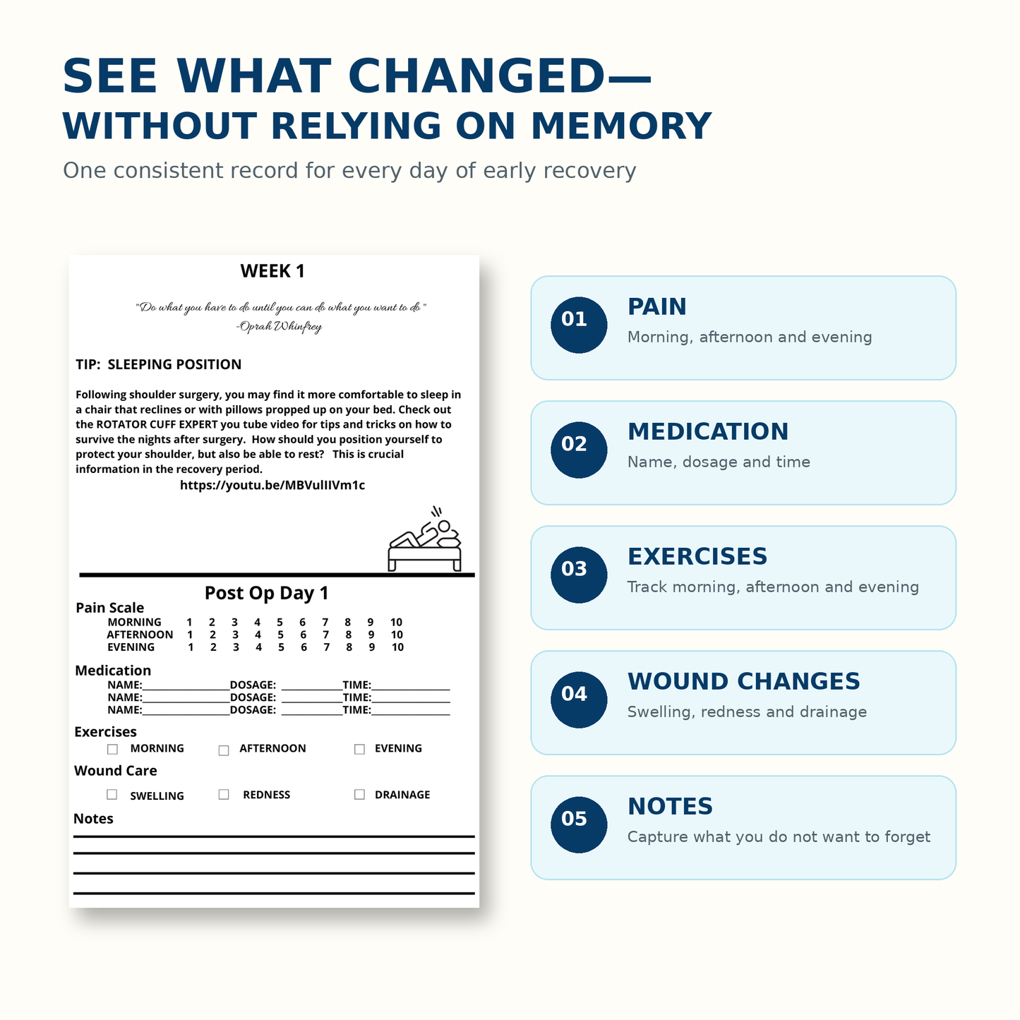 Stay Organized. Recover With Confidence