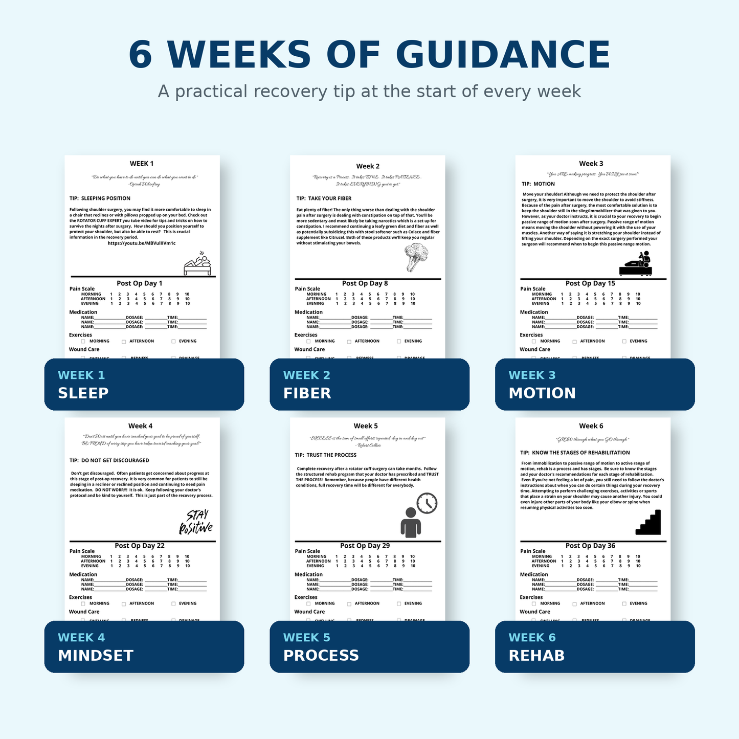 Stay Organized. Recover With Confidence